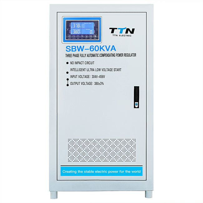 Regulador de voltaje trifásico de compensación SBW-50K-500KVA 350Kva SBW